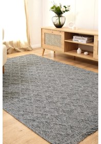 Resim Kaşmir Halı Kilim/Jüt Belek Gri 100x300 CM Salon Mutfak Halısı Yolluk Kilim 