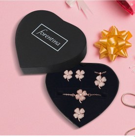 Resim Forentina Kırmızı Güllü Kutuda Rose Metal Bayan Kol Saati - Yonc 