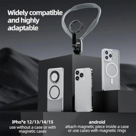 Resim Daisy Store ° Telefonlar Için Manyetik Boyun Montajı, Boyun Cep Telefonu Tutacağı, Pov/vlog Selfie Montajı, El Serbest Telefon Boyun Tutacağı, Göğüs Standı Kayışı, Video Kaydı, 16 15 14 13 12 Seires 