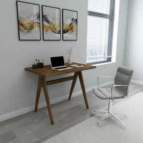 Resim Woodface Polo Doğal Ahşap Çalışma Masası 
