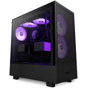 Resim H Series H5 Flow Rgb Cc-h51fb-r1 Siyah Atx Mid Tower Gaming (OYUNCU) Kasa Nzxt