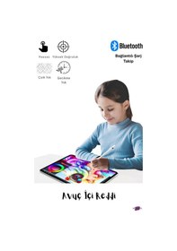 Resim İpad 11.nesil İle Uyumlu Avuç Içi Reddetmeli Dokunmatik Fuchsia Özel Çizim Ve Yazı Kalemi 