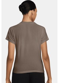 Resim Hq1707-100 Nike Slim Phoenix Womens Brown Tshirt Kısa Kollu Kadın Tişört Kahverengi 