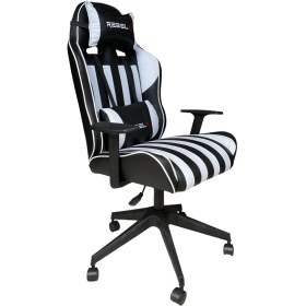 Resim Rebelx Oyuncu Koltuğu Holigan Siyah-Beyaz Renk 