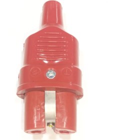 Resim Typ-Dü-2-Si Endüstriyel Düz Model Silikon Erkek Fiş – 300°C Isıya Dayanıklı – 16A 250V 