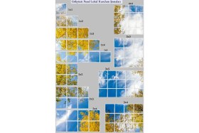 Resim 1x1 -TEKLI-60X60-TAVANA Yapışık LED PANEL-54W-SIVA Üstü Avize-Kolay Montaj-Ağaçlı- LED 