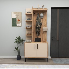 Resim Arnetti Askılı Julendor Portmanto, Atlantik Çam Bej 