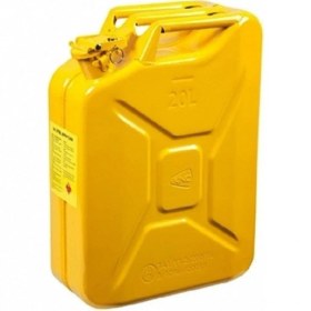 Resim Knc Sarı Metal Yakıt Bidonu 20 Litre 