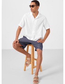 Resim Tommylife Kot Lacivert Standart Fit Dokuma Hafif Esnek Chino Erkek Şort - 81289 Kot Laci 