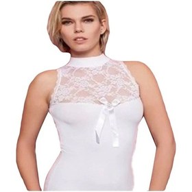 Resim Kolsuz Boğazlı Dantelli Bady 2139 L 