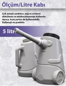 Resim LITOLAN Spirallı Ölçü/Litre kabı 5 Lt. 