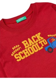 Resim United Colors Of Benetton Unisex Çocuk Sweatshirt Ben.3ı1xg10fl Kırmızı 