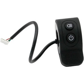 Resim Xiyyadms Scooter Hız Kontrol Devresi: Siyah Anahtar Döndürücü + Işık Tuşu, Evrensel Uyumlu, Kolay Kurulum, Ce Sertifikalı 51005 Terminal 