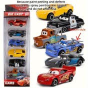 Resim Disney Arabalar Lightning McQueen 6 Parça Yarış Arabası Modeli Seti, Saklama Kutulu, Ofis Ev Yurt Parti için Araba Modelleri, Doğum Günü Tatil Hediyeleri 