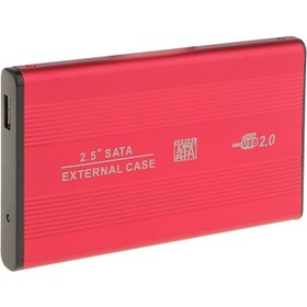 Resim Usb2.0 Sata Harici 2.5 "ssd HDD Sabit Sürücü Muhafazası Dizüstü Disk Kılıfı - Kırmızı (Yurt Dışından) 