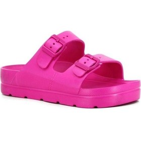 Resim Zenne Terlik Çift Toka Fuşya 