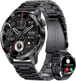 Resim LaraThec Deluxe Yeni Watch Spor Erkek Saati Arama,gps,nfc,bluetooth Uyumlu Android İOS Akıllı Saat 