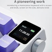 Resim Coverzone Ajazz AK650 Kablosuz Mekanik Klavye 3 Modlu TFT Ekranlı Hot-Swap-65 Tuşlu RGB Siyah/Dream Switch 