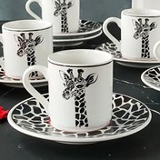 Resim Regna Home Harmony Zürafa 6 Kişilik Kahve Fincan Takımı HBF-12-KFT-ZUR 