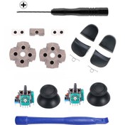 Resim POPKONSOL Ps5 Versiyon 1 Analog Motor Topuz Iç Lastik Tetik Seti Tornavida Ayırıcı Set Ps5 Kol Tamiri 