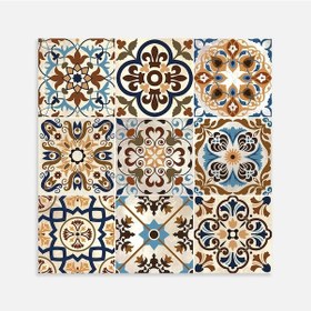 Resim Tink Fas 019 Karma Desenli Pvc Karo 30X30 Cm 