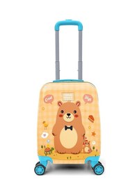 Resim Coral High Kids Kapibara Desenli Çocuk Valizi 16797 Sarı 