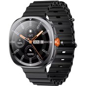 Resim Bix TSW2 1.43 inç AMOLED Ekran Bluetooth 5.3 Telefon Görüşme iOS & Android Uyumlu Metal Akıllı Saat Siyah 