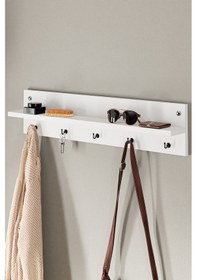 Resim Modern Duvar Askısı Portmanto Askılık Vestiyer Beyaz 