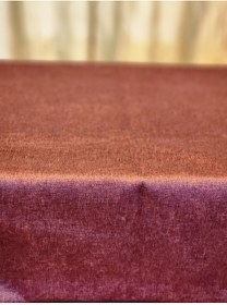 Resim ESER Star Oyun Kırmızı Kadife Okey Masa Örtüsü 140x140 