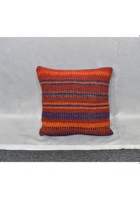 Resim Zehra Abla Halı Yeni El Dokuma Dekoratif Kilim Kırlent Yastık Kılıfı 6560 Çok Renkli 