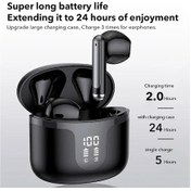 Resim Siyah For Honor Magic7 Pro V3 Vs3 200 Pro X60i X50 Kablosuz Bluetooth V5.3 Kulaklık İle 35h Oynatma Tws Su Geçirmez Kulaklık 