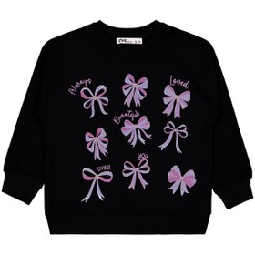 Resim Civil Girls Fiyonk Baskılı 2'li Set 6-9 Yaş Sweatshirt - Standart / 9-10 Yaş 