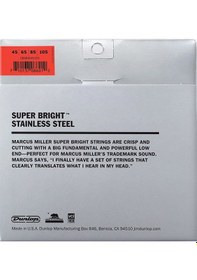 Resim Jim Dunlop Dbmms45105 Marcus Miller Super Bright Bas Gitar Teli 