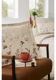 Resim Özdilek Secas Ramas Krem Çift Kişilik %100 Pamuk Nevresim Takımı Krem 