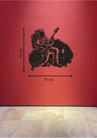 Resim Rock Astronout Figürlü Metal Duvar Tablosu 