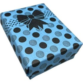 Resim Karton Süngerli Mavi Renk 8/6 Cm 48 Adet Üçlü Set Takı Kutusu Çok Renkli 