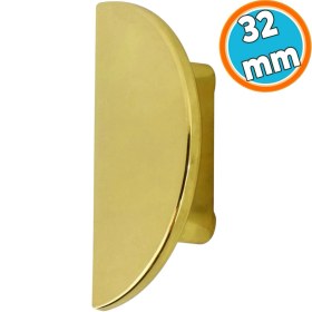 Resim Nzb Mobilya Mutfak Çekmece Dolap Dolabı Kapak Kulpları Kulbu Plastik Gold Altın Kulp 32 mm 