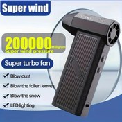 Resim Willowhaven Yüksek Güçlü Turbo Fan: 400000 Rpm Şarjlı El Tipi Turbo Üfleyici, Kamp Ve Barbekü İçin 