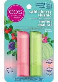 Resim Eos Melon Mai Tai + Wild Cherry Slushie Lip Balm 2 x 4 G 