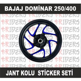 Resim TRİDERS Dominar 250/400 Jant Kolu Sticker PARLAMENT MAVİ 