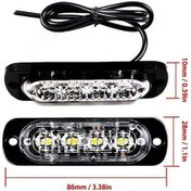 Resim 12w 4 Ledli Mavi Fonksiyonlu Çakar Led 