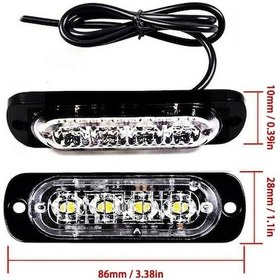 Resim 12w 4 Ledli Mavi Fonksiyonlu Çakar Led 