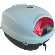 Resim TİEN MOTOR Tien 32 Litre Motosiklet Çantası-Gri (Sırt Dayama Pedi Dahil) 