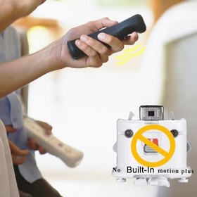 Resim MOICUCU Wii Remote Controller Motion Plus olmadan, kablosuz Wii uzaktan kumanda, Wii Controller uzaktan kumanda, Nunchuck ile, silikon kılıflı, Wii Controller için el kayışı 