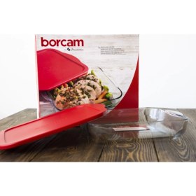 Resim Feyza Design Şık Silikon Kapaklı Kare Borcam Tepsi, Dayanıklı ve Kullanışlı Tasarım 