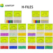 Resim Qchaoqchao Adet/paket Diş Dosyaları El Kullanımı H Dosyaları 21/25MM Paslanmaz Çelik Endodontik Kök Kanal Dosyaları Diş Hekimi Araçları Diş Laboratuvarı Aletleri (Yurt Dışından) 