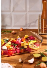 Resim Emsan Classic Borosilikat Fırın Kabı 2.6 L Şeffaf 