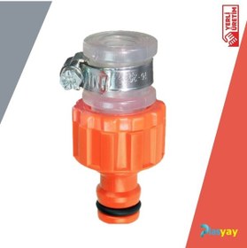 Resim Plasyay Oto Kelepçeli Dişsiz Musluk Bağlantı Aparatı 