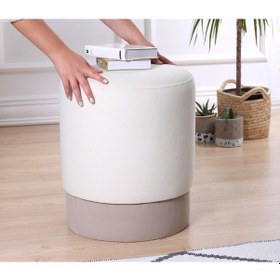 Resim Lorencehome Lorence Home / Ropp Puf - Krem 