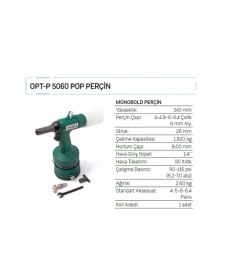 Resim Osaka Opt-P 5060 Pop Perçin 
